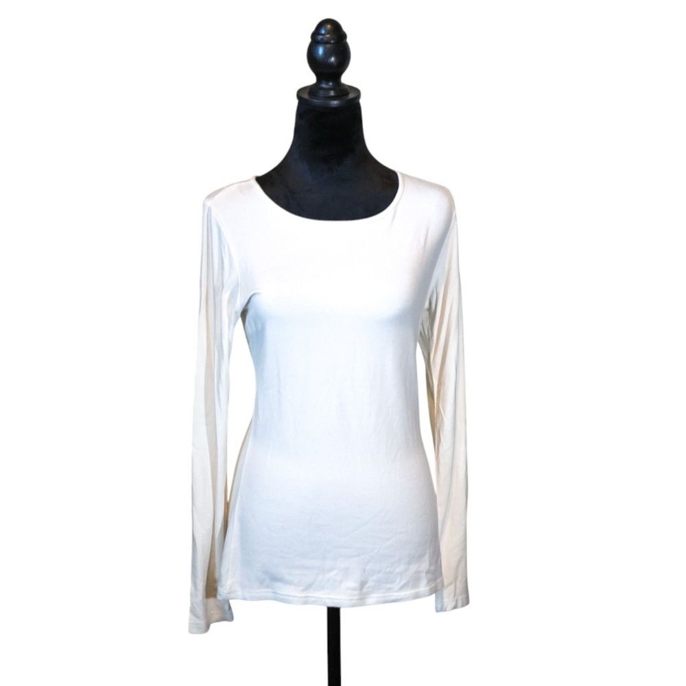 Eddie Bauer Women's Ivory Long Sleeve Top